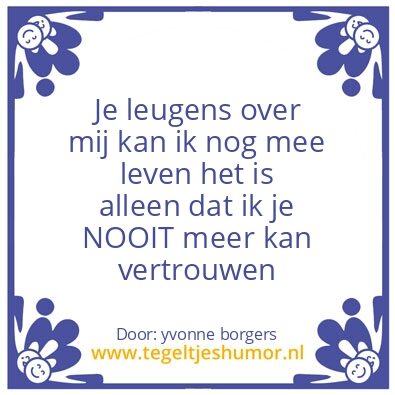 Tegeltje: spreuk