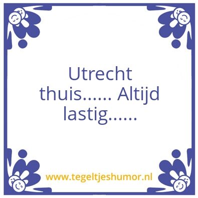Tegeltje: Utreg