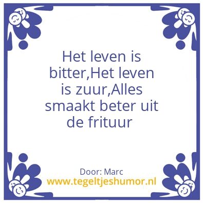Tegeltje: Frituur