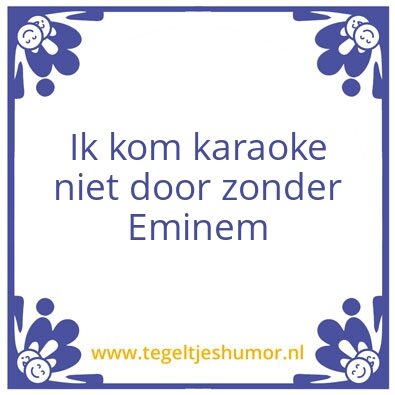 Tegeltje: Tegeltje