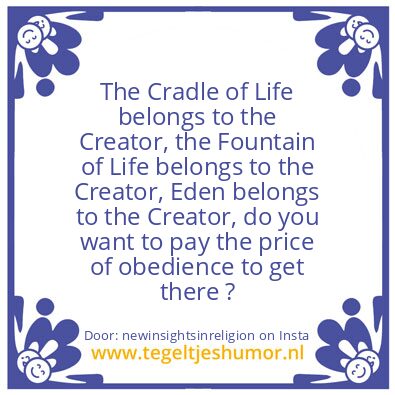 Tegeltje: The Cradle of Life,