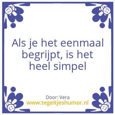 Tegeltje: Tegeltje