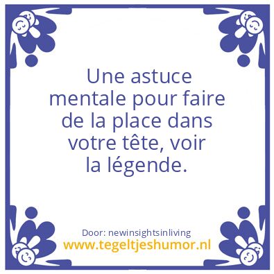 Tegeltje: THE MIND TRICK