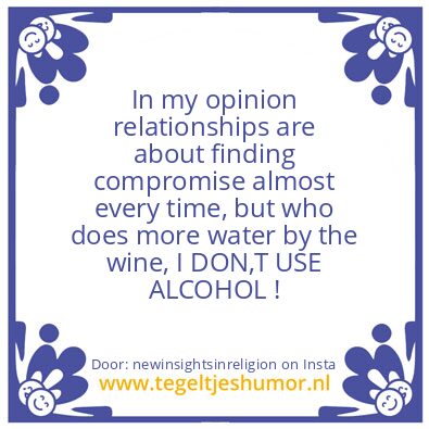 Tegeltje: I DON,T USE ALCOHOL !