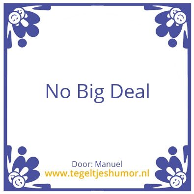 Tegeltje: Manuel