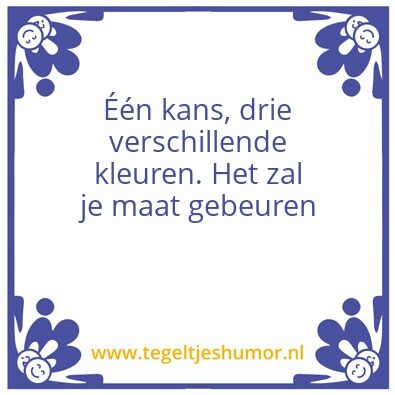 Tegeltje: Kaarten met de Familie
