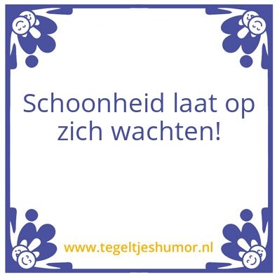 Tegeltje: ?