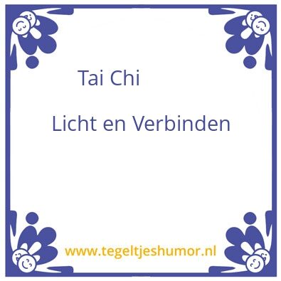 Tegeltje: Tai Chi