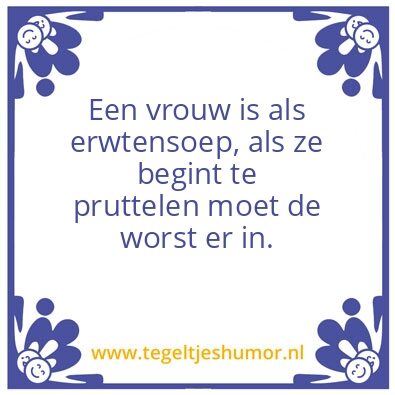 Tegeltje: Pruttelen