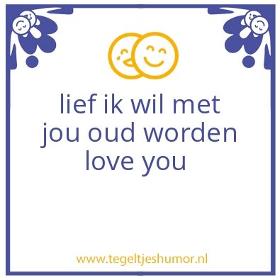 Tegeltje: liefde