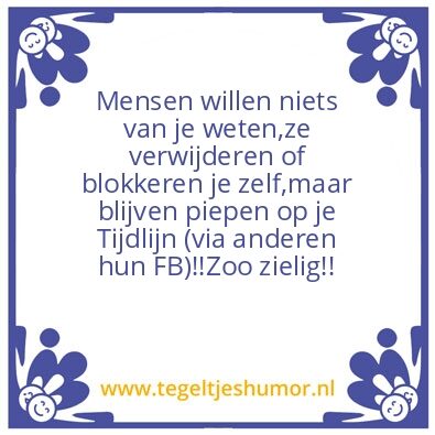Tegeltje: Bemoeizucht