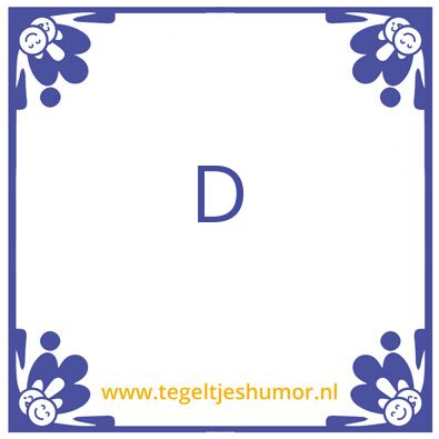 Tegeltje: A