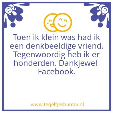 Tegeltje: De denkbeeldige vriend