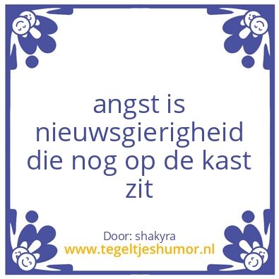 Tegeltje: nieuwsgierig