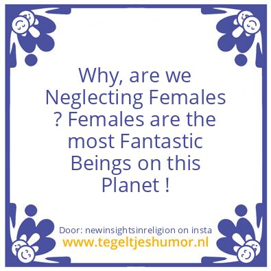 Tegeltje: Females..