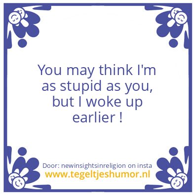 Tegeltje: Look at me !