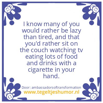 Tegeltje: I know