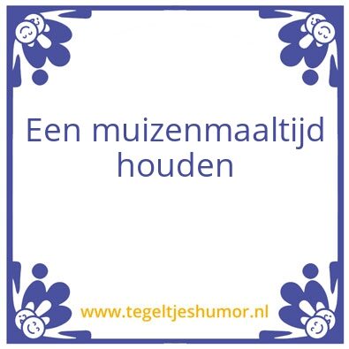 Tegeltje: Muis