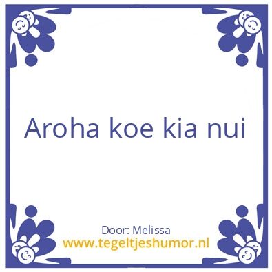 Tegeltje: Love