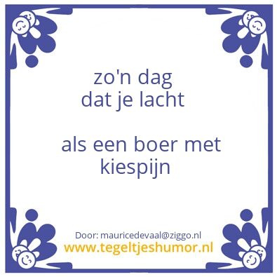 Tegeltje: Boer