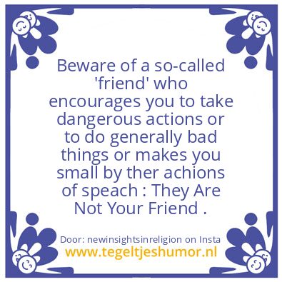 Tegeltje: Beware