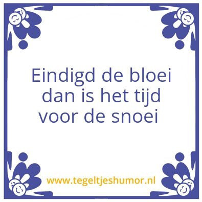 Tegeltje: Tuin
