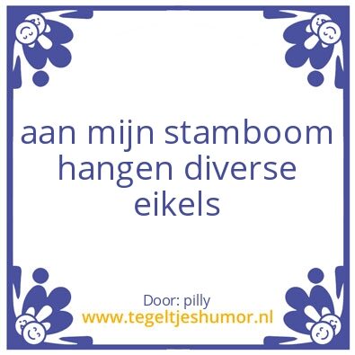 Tegeltje: eikel