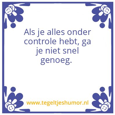 Tegeltje: Controle
