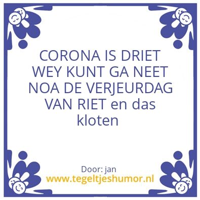 Tegeltje: jan