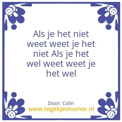Tegeltje: Tom