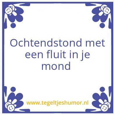 Tegeltje: Tegel