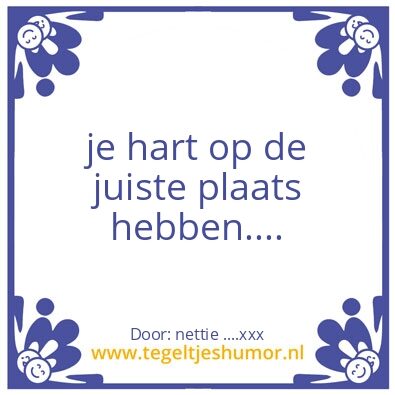 Tegeltje: gezegde