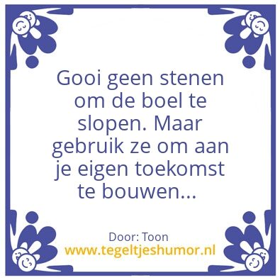 Tegeltje: Bouwstenen