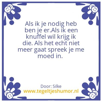 Tegeltje: Hou van jou!
