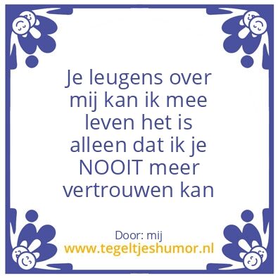 Tegeltje: spreuk