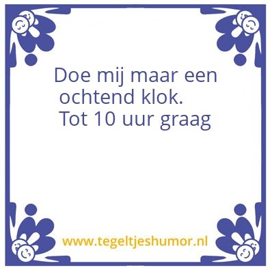 Tegeltje: Avondklok