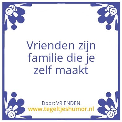 Tegeltje: VRIENDEN
