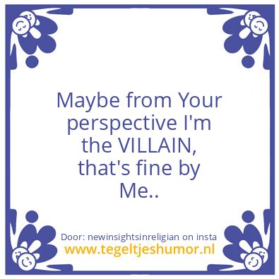 Tegeltje: Villain.