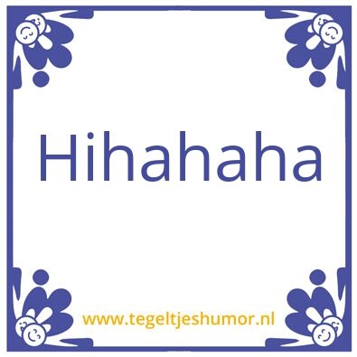 Tegeltje: Tegeltje