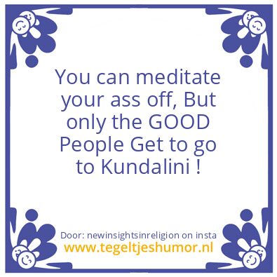 Tegeltje: Kundalini.