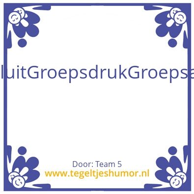 Tegeltje: 5