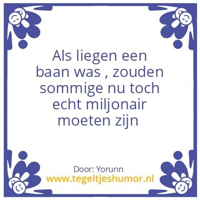 Tegeltje: Liegen