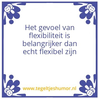 Tegeltje: Flex