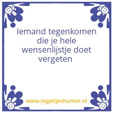 Tegeltje: date