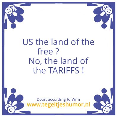 Tegeltje: USA First ?