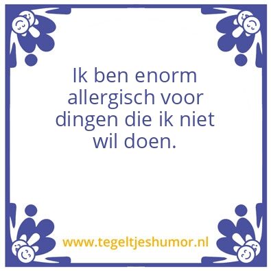 Tegeltje: Medische conditie