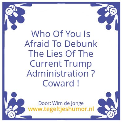 Tegeltje: Coward !