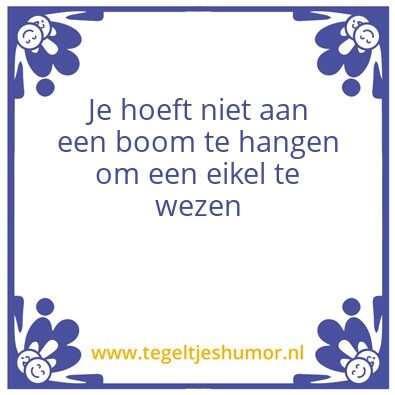 Tegeltje: Eikel