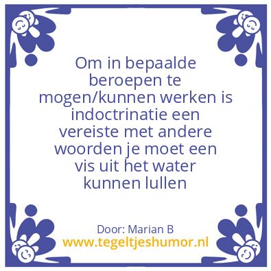 Tegeltje: Marian Borg