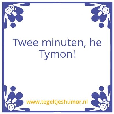 Tegeltje: Els